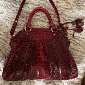 Beautiful Deep Red Brahmin Bag